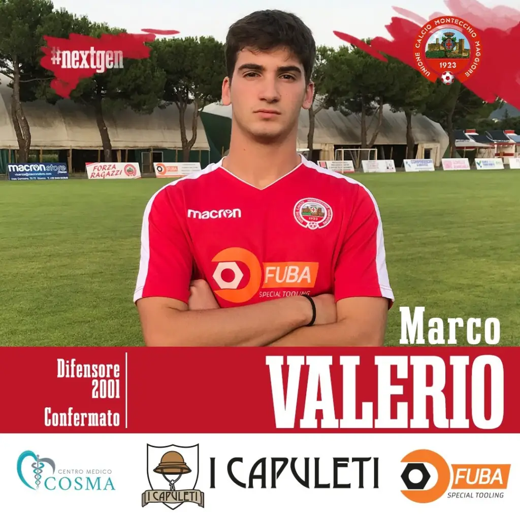 MARCO VALERIO  CONFERMATO AL MONTECCHIO MAGGIORE