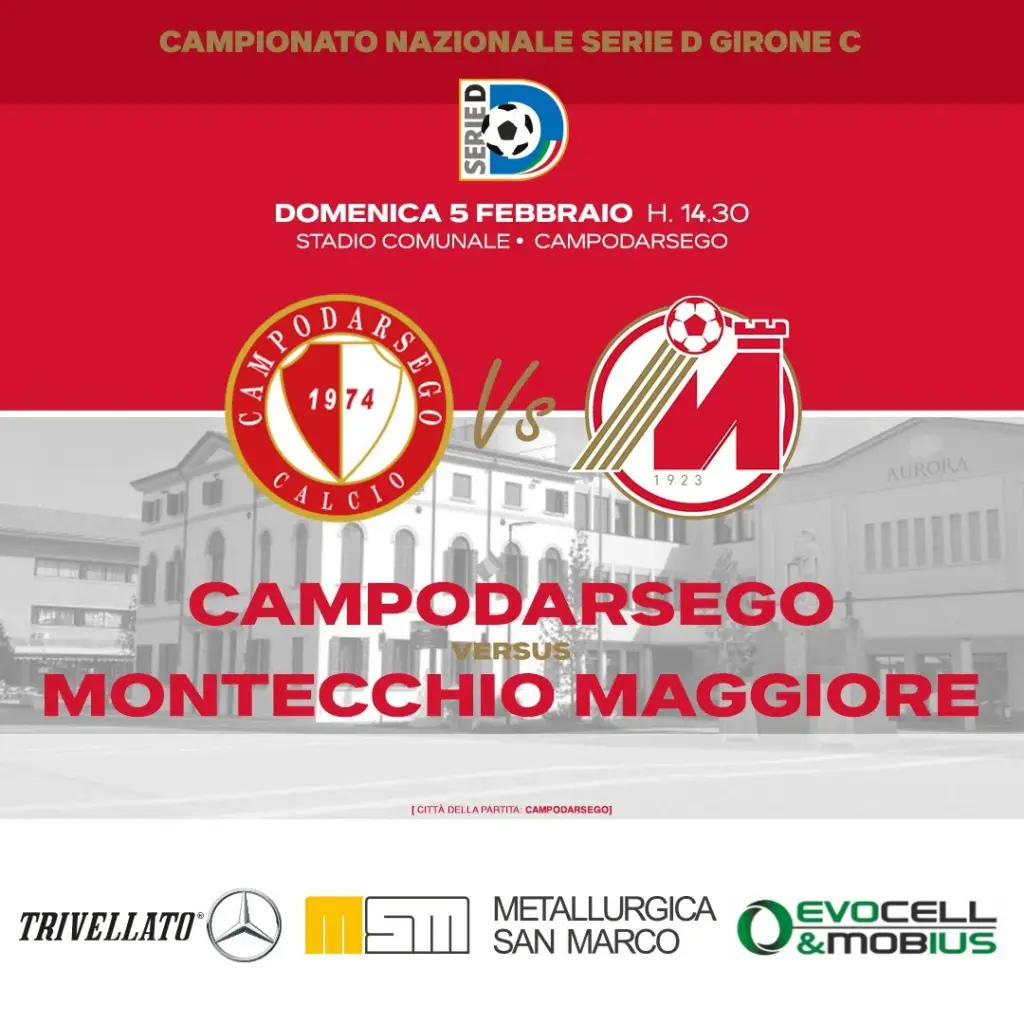 MATCH DAY : CAMPODARSEGO-MONTECCHIO MAGGIORE