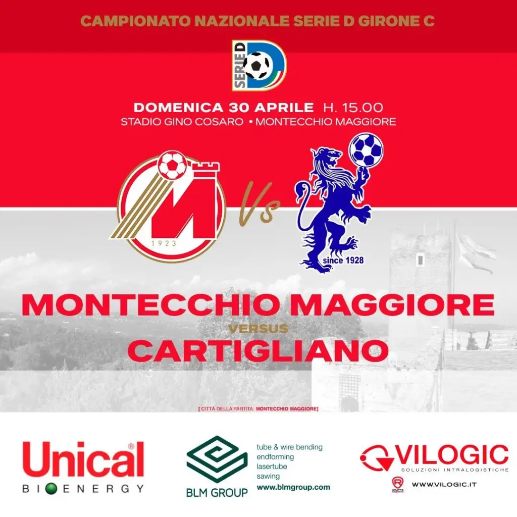 MATCH DAY : MONTECCHIO MAGGIORE – CARTIGLIANO