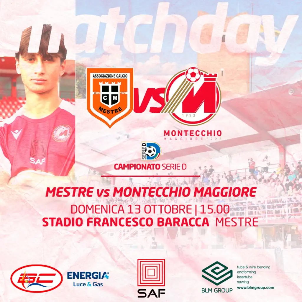 MATCH DAY : MESTRE – MONTECCHIO MAGGIORE