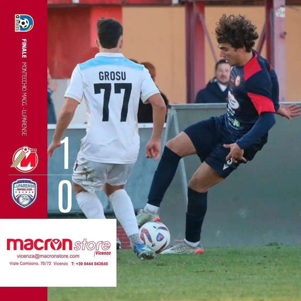 fullt time : montecchio maggiore – luparense 1-0